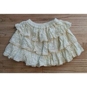 NWT Masalababy Girls Ruffle Lace Cotton Angel Skirt Size 3 Years old